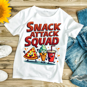 Snack Attack Squad – Fun Snack-Themed T-Shirt