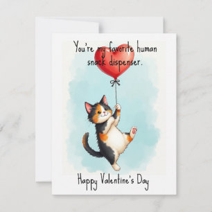 💘🐈Snack Dispenser of My Heart Holiday Card