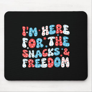 Snack Freedom Red White Patriotic Freedom Independ Mouse Pad