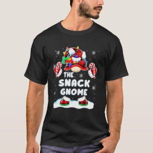 Snack Gnome Red Plaid Gnomies Matching Family Chri T-Shirt
