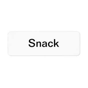 Snack Labels/ Return Address Label