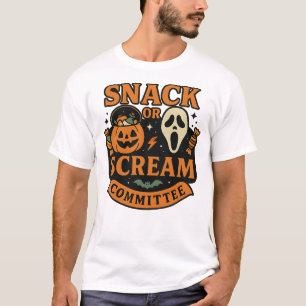 Snack or Scream Committee - Halloween T-Shirt