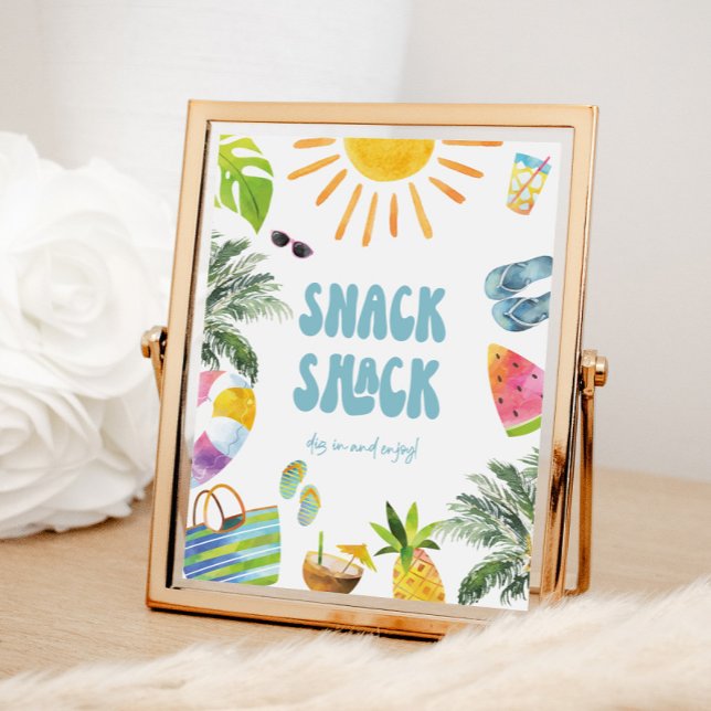 Snack Pool Party Station Sign (Creator Uploaded)