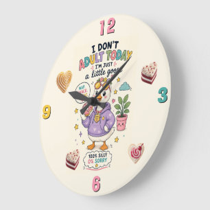 Snack Time 24/7 Large Clock