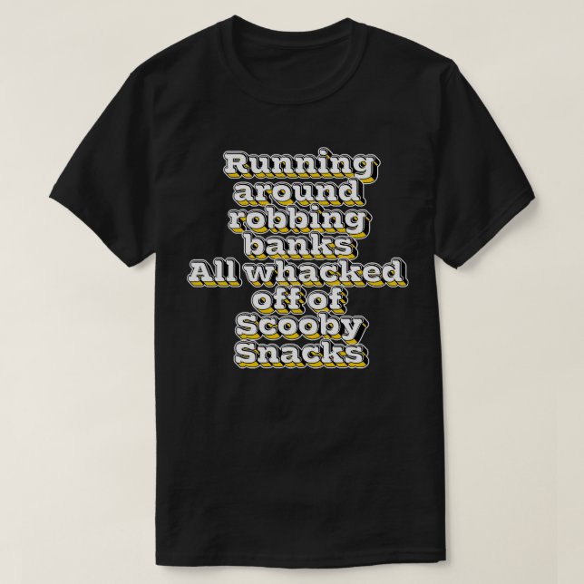 Snacks 90s Retro T-Shirt (Design Front)