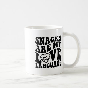 Snacks Are My Love Language Toddler Funny Valentin Coffee Mug