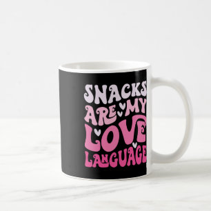 Snacks Are My Love Language Valentine Day Kids Boy Coffee Mug