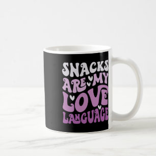 Snacks Are My Love Language Valentine Day Kids Boy Coffee Mug
