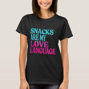 Snacks Are My Love Language Valentine Day Kids Boy T-Shirt