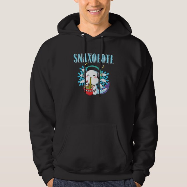 Snacks Salamander Amphibian Axolotl Hoodie (Front)