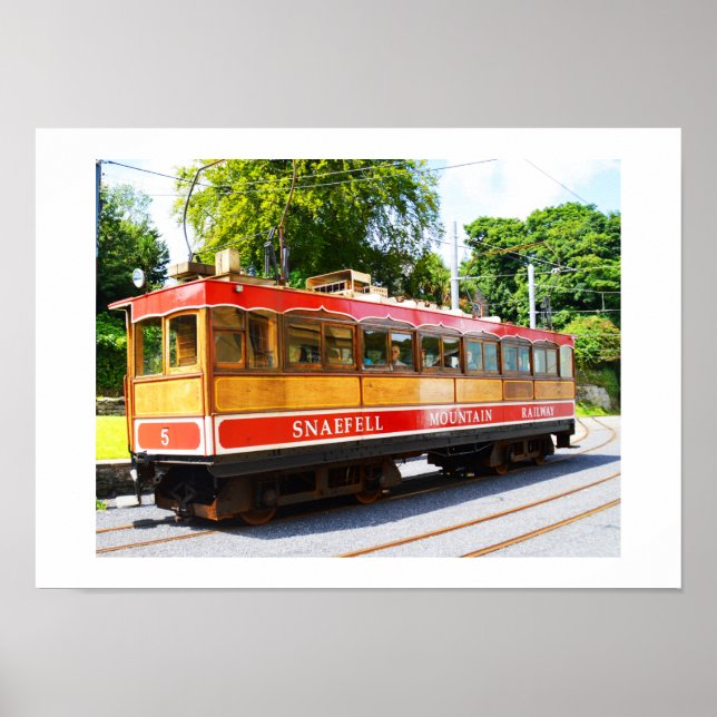 Snaefell mountain train poster (Front)