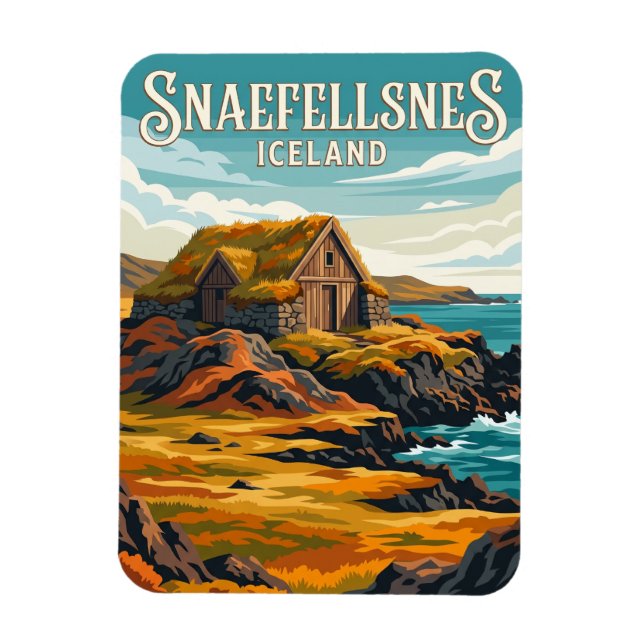 Snaefellsnes Peninsula Iceland Magnet (Vertical)