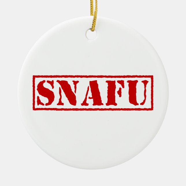 SNAFU CERAMIC ORNAMENT (Front)