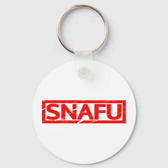 Snafu Stamp Key Ring (Front)