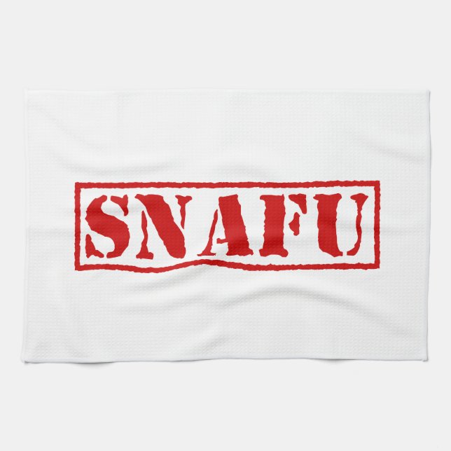 SNAFU TEA TOWEL (Horizontal)