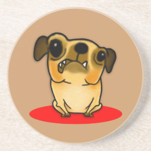 Snaggle Tooth Pug Coaster