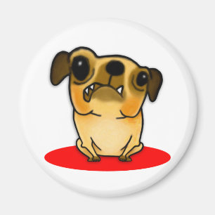 Snaggle Tooth Pug Magnet