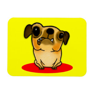 Snaggle Tooth Pug Magnet