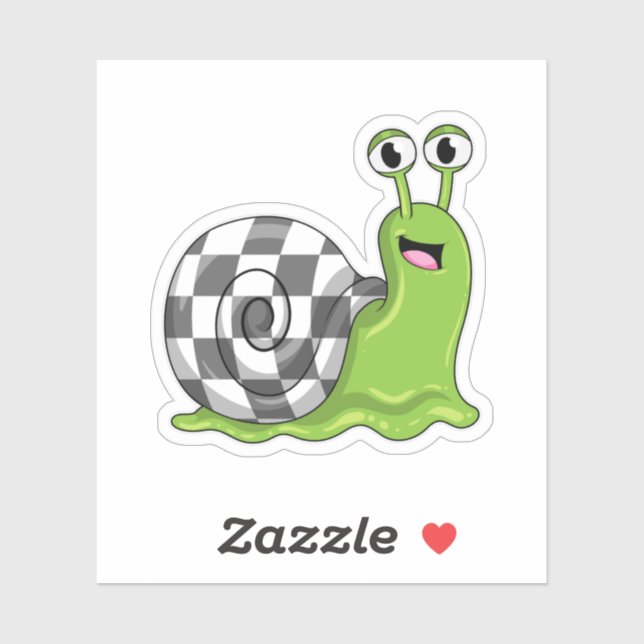 Snail at Chess with Chessboard (Sheet)