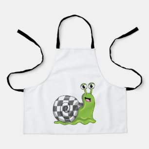 Snail at Chess with Chessboard Apron