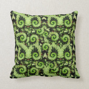 Snail Begonia Leaf Pillow by Sharles