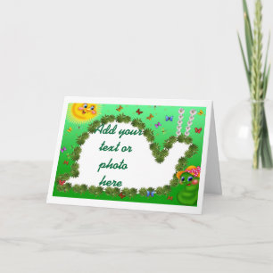 Snail Birthday Party Invitation or Thank you