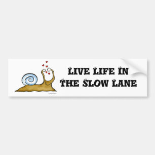snail bumper sticker