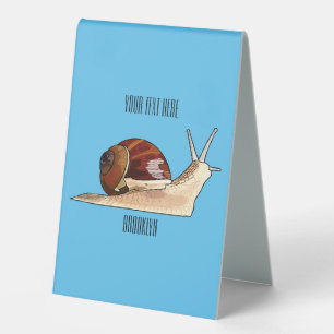Snail cartoon illustration
