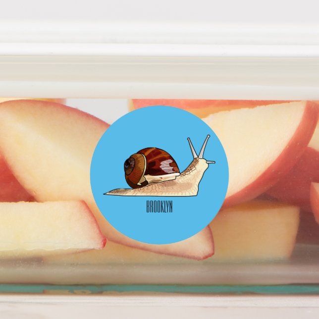 Snail cartoon illustration (Affixed)