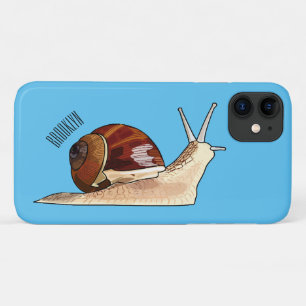 Snail cartoon illustration iPhone 11 case