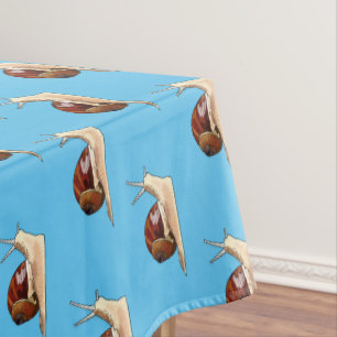 Snail cartoon illustration tablecloth