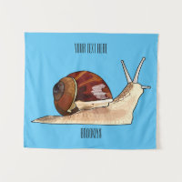 Snail cartoon illustration