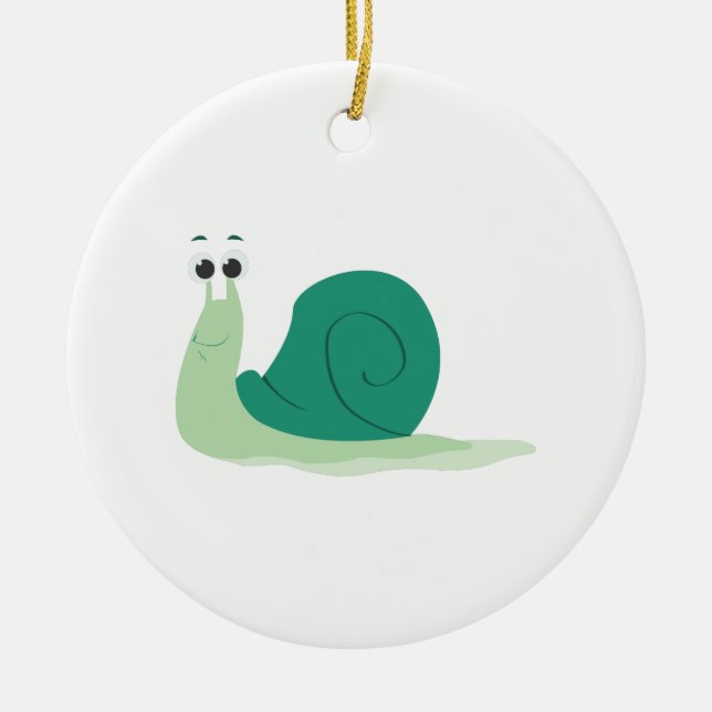 Snail Ceramic Tree Decoration (Front)