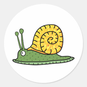 Snail Classic Round Sticker
