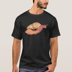 Snail crawls on the hand agate snails T-Shirt