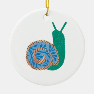Snail Custom Message Ornament