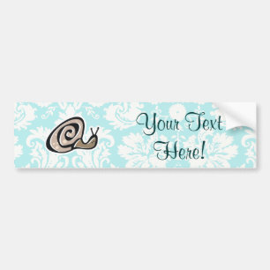 Snail; Cute Bumper Sticker