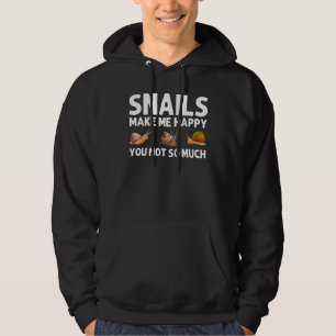 Snail Designs For Men Women Gastropod   Lazy Slug Hoodie