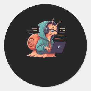 Snail Developer Sticker