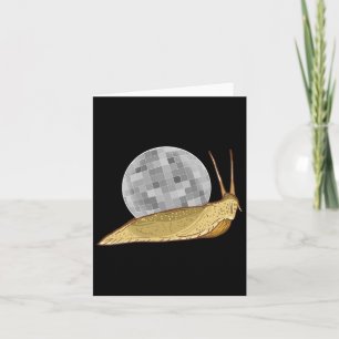 Snail Disco Ball Funny Crystal Shell Animal Lover  Card