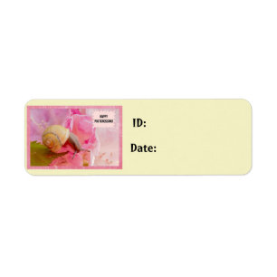 Snail Flower Postcrossing ID Labels
