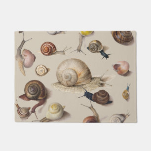 Snail Garden Pet Gastropod Slug Botanical Snails Doormat