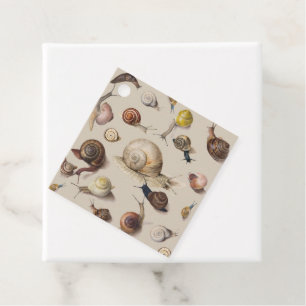 Snail Garden Pet Gastropod Slug Botanical Snails Favour Tags