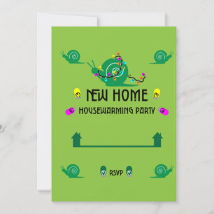 Snail Housewarming Party New Home Invite