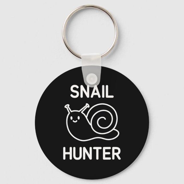 Snail Hunter, Funny, Jokes, Sarcastic  Key Ring (Front)