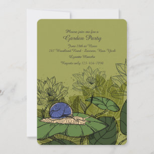 Snail in the Garden Invitation