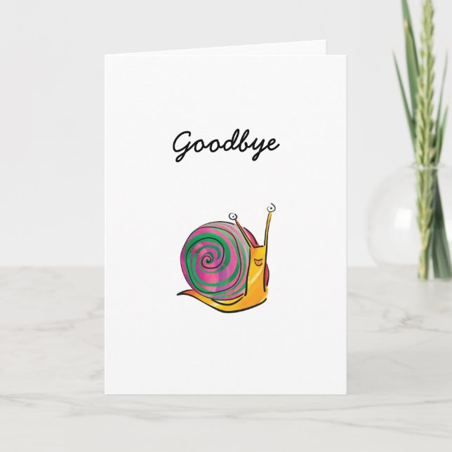 Snail Leaving Card (Front)