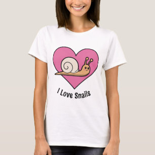 snail lover bright colourful snails cute T-Shirt