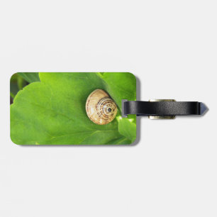 snail luggage tag
