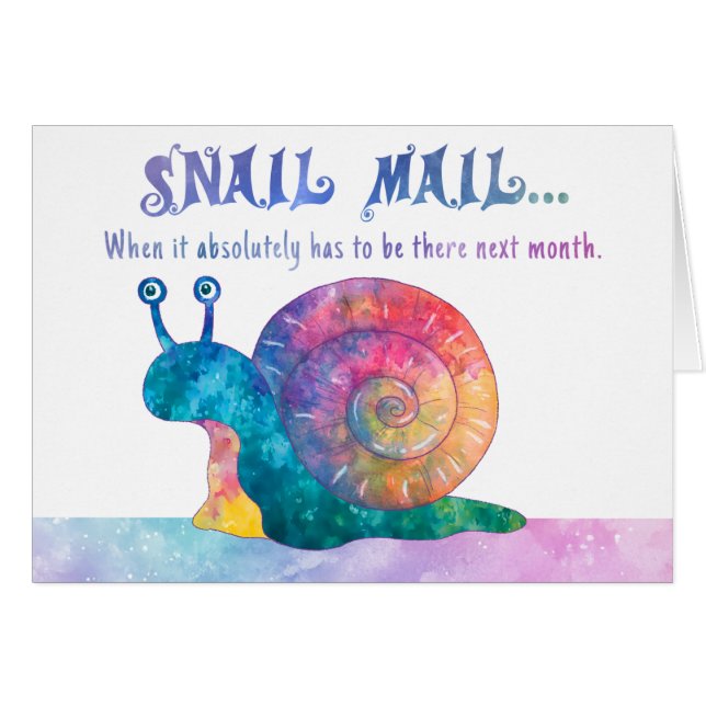 Snail Mail - 5" x 7" Art Card (Front Horizontal)